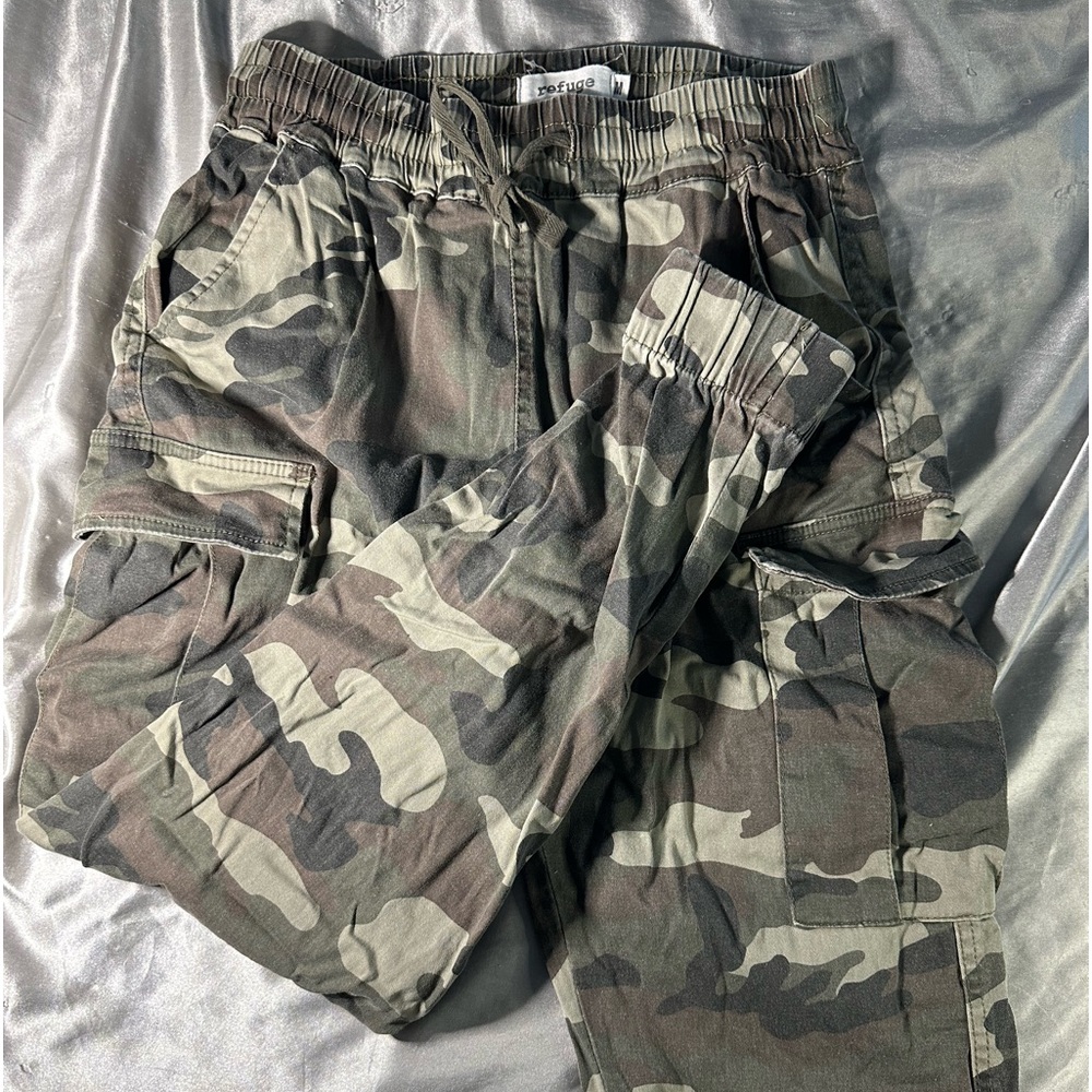 Camo cargo pants.